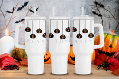 pumpkin lantern halloween 40oz quencher tumbler sublimation wrap uv dtf wrap SVG high resolution transparent background