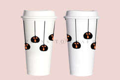 pumpkin lantern halloween starbucks 16oz hot cup tumbler wrap svg presized template for tumbler grande suitable for cricut and silhouette