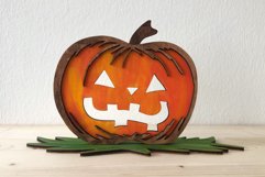 Pumpkin Laser Cut Design | Halloween Laser Engraving File Product Image 4
