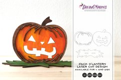 Pumpkin Laser Cut Design | Halloween Laser Engraving File Product Image 1