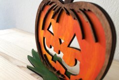 Pumpkin Laser Cut Design | Halloween Laser Engraving File Product Image 2