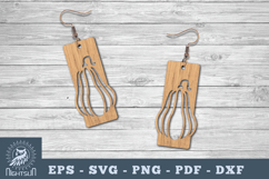 Pumpkin Laser Cut Earrings SVG Product Image 1