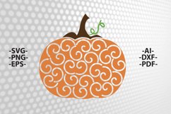 Pumpkin Mandala SVG | Pumpkin Cut File Product Image 2