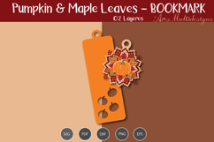 Pumpkin &amp; maple leave Bookmark Product Image 3
