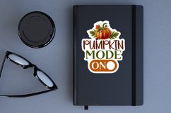 Pumpkin mode on Sticker, stickers,water bottle labels,tumbler stickers,water bottle sticker,laptop stickers,laptop decals,vinyl decals,tumbler decals,waterproof stickers,fall vinyl decal,pumpkin vinyl decal,pumpkin sticker,halloween sticker,halloween stic