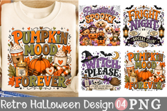 Pumpkin Mood Forever Sublimation, Pawsitively Spooky PNG Product Image 1