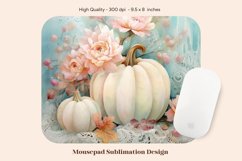 Pumpkin Mouse Pad Sublimation  Fall Mousepad Sublimation