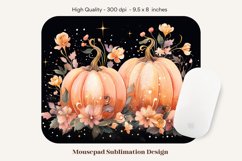 Pumpkin Mouse Pad Sublimation  Fall Mousepad Sublimation