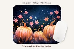 Pumpkin Mouse Pad Sublimation  Fall Mousepad Sublimation