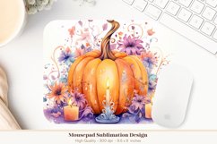 Pumpkin Mouse Pad Sublimation  Fall Mousepad Sublimation