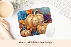 Pumpkin Mouse Pad Sublimation  Fall Mousepad Sublimation