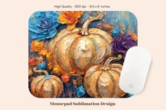 Pumpkin Mouse Pad Sublimation  Fall Mousepad Sublimation