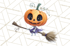 Pumpkin Skeletons Clipart PNG, Cute Halloween Clipart Product Image 3