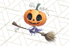 Pumpkin Skeletons Clipart PNG, Cute Halloween Clipart Product Image 3