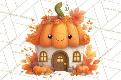 Pumpkin Skeletons Clipart PNG, Cute Halloween Clipart Product Image 4