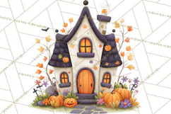 Pumpkin Skeletons Clipart PNG, Cute Halloween Clipart Product Image 3