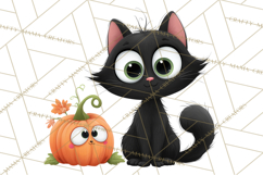 Pumpkin Skeletons Clipart PNG, Cute Halloween Clipart Product Image 4