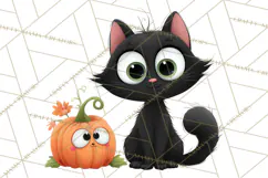 Pumpkin Skeletons Clipart PNG, Cute Halloween Clipart Product Image 4