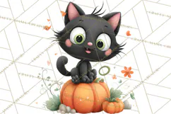 Pumpkin Skeletons Clipart PNG, Cute Halloween Clipart Product Image 3