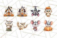 Pumpkin Skeletons Clipart PNG, Cute Halloween Clipart Product Image 7