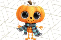 Pumpkin Skeletons Clipart PNG, Cute Halloween Clipart Product Image 3
