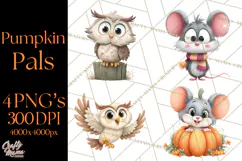 Pumpkin Skeletons Clipart PNG, Cute Halloween Clipart Product Image 1