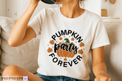 Pumpkin Party Forever Halloween SVG PNG Design Product Image 2
