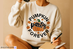 Pumpkin Party Forever Halloween SVG PNG Design Product Image 4
