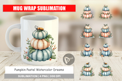 Pumpkin Pastel Dreams Mug Wrap Product Image 1