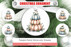 Pumpkin Pastel Dreams Ornament Product Image 1