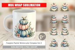 Pumpkin Pastel Dreams Mug Wrap Product Image 1