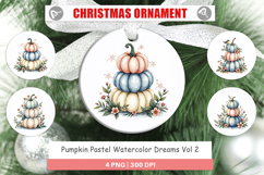 Pumpkin Pastel Dreams Ornament Product Image 1