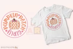 Coquette Pumpkin Patch Girly PNG SVG T-shirt Design Product Image 1