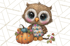 Pumpkin Patch Pals, Fall Woodland Animal Clipart PNG Product Image 2