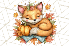 Pumpkin Patch Pals, Fall Woodland Animal Clipart PNG Product Image 5