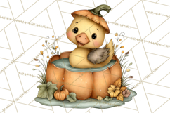 Pumpkin Patch Pals, Fall Woodland Animal Clipart PNG Product Image 4