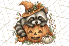 Pumpkin Patch Pals, Fall Woodland Animal Clipart PNG Product Image 5