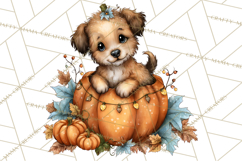 Pumpkin Patch Pals, Fall Woodland Animal Clipart PNG Product Image 5