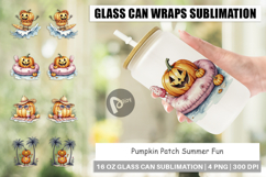 Glass Can Pumpkin Patch Summer Product Image 1