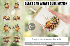 Glass Can Pumpkin Patch Summer Product Image 1