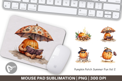 Mouse Pad Pumpkin Patch Summer Product Image 1