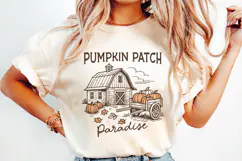 Thanksgiving Pumpkin Quote Clipart | Retro Fall PNG SVG Product Image 2