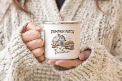 Thanksgiving Pumpkin Quote Clipart | Retro Fall PNG SVG Product Image 3
