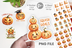 Pumpkin Personalities Sticker Product Image 1