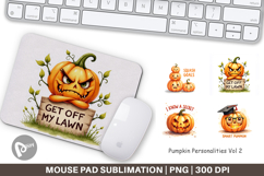 Pumpkin Personalities Mouse Pad Product Image 1