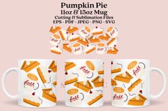 pumpkin pie coffee mug sublimation wrap glass mug wrap svg presized for 11oz and 15oz glass mug are sublimation files