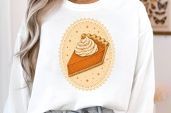 Pumpkin Pie Slice Stamp Illustration Product Image 2