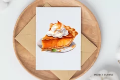 Pumpkin Pie Sublimation Png Thanksgiving Clipart Fall Pie 