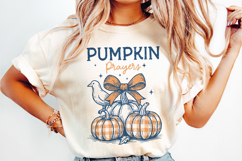 Thanksgiving Pumpkin Quote Clipart | Retro Fall PNG SVG Product Image 3