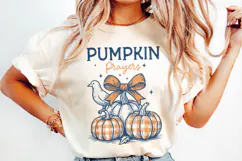 Thanksgiving Pumpkin Quote Clipart | Retro Fall PNG SVG Product Image 3